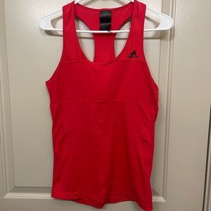 Red adidas workout tank size Medium